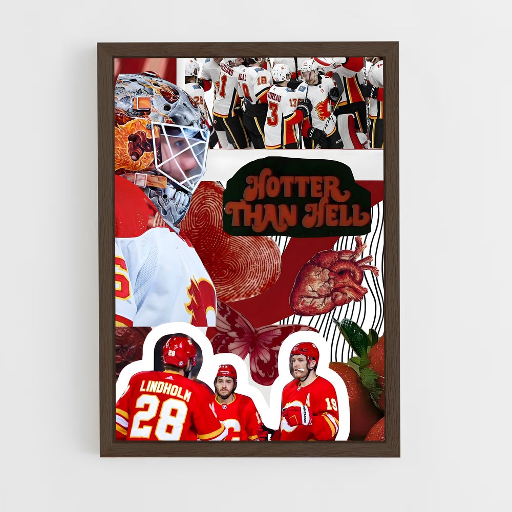 Poster L'Esprit des Flames – affiche Hockey sur glace (vue 5)
